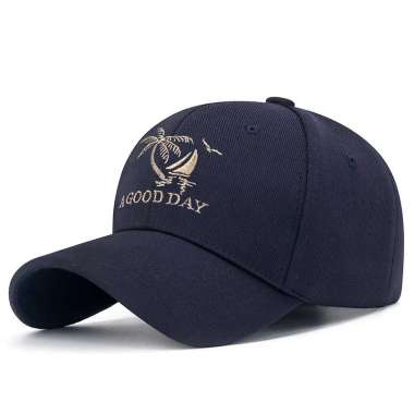 Baseball cap : A GOOD DAY - Topi Baseball Topi Pria Topi Wanita NAVY