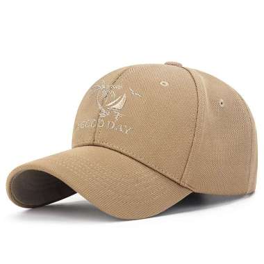Baseball cap : A GOOD DAY - Topi Baseball Topi Pria Topi Wanita KHAKI