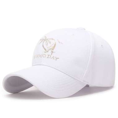 Baseball cap : A GOOD DAY - Topi Baseball Topi Pria Topi Wanita WHITE
