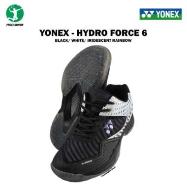 Promo Sale Sepatu Badminton Yonex Hydroforce 6 Black White Iridescent 40