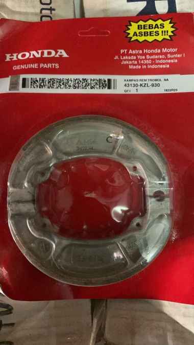 Kampas rem belakang honda beat