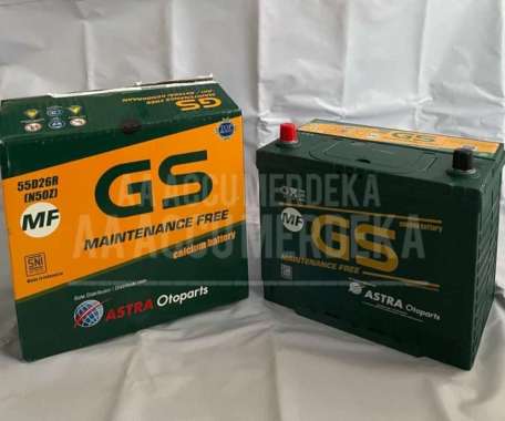 Aki accu gs mf n50z astra 60 ah cirebon
