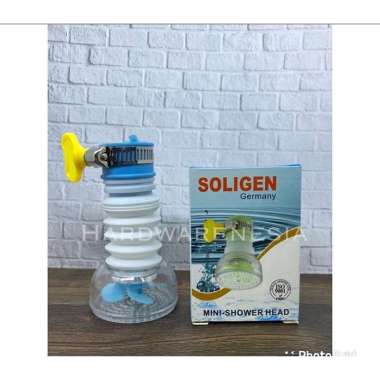 SOLIGEN saringan kran kipas / mini shower head / filter kran air Hijau