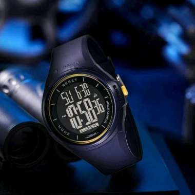 Jam Tangan Digital Dziner 8281 Strap Tali Rubber, Produk Original Biru