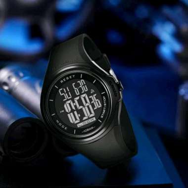 Jam Tangan Digital Dziner 8281 Strap Tali Rubber, Produk Original Hitam