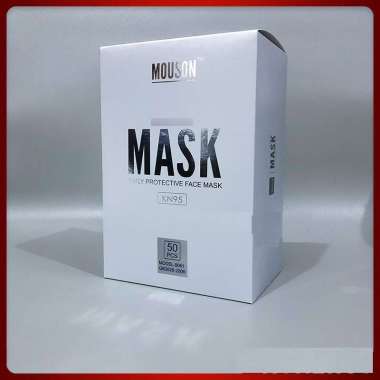 Masker KN95 MOUSON BOX isi 50 KN 95 Original Premium Dewasa 5ply 5 ply Box 50Pcs Putih