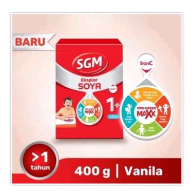 Promo Harga SGM Eksplor Soya 1-5 Susu Pertumbuhan Vanila 400 gr - Blibli