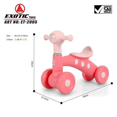 EXOTIC BALANCEBIKE ET 2005 SEPEDA KESEIMBANGAN SEPEDA MAINAN ANAK LATIHAN BERSEPEDA SEPEDAH EXOTIC K