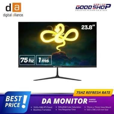 Monitor LED DA Bezelless Frameless 22 - 24 inch IPS 75HZ HDMI VGA - 22 inch 22 inch