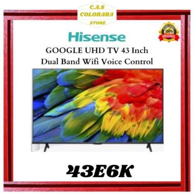 TV HISENSE 43E6K SMART TV 43 INCH VIDAA BEZELLES DESIGN-DUAL BAND WIFI | ANDROID TV 43 INCH HISENSE