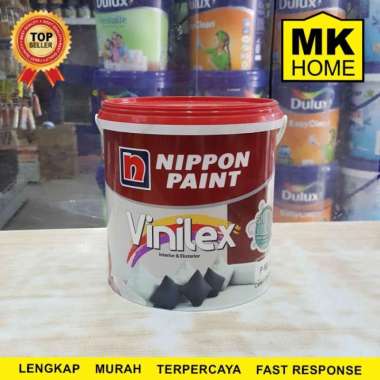 Nippon Vinilex (With Sier-Ion)/Cat Tembok 5kg-Base Pastel putih Multivariasi Multicolor
