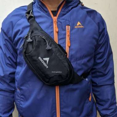 Tas Pinggang Eiger Cervus DBLNOS Waist bag Tas selempang original Hitam