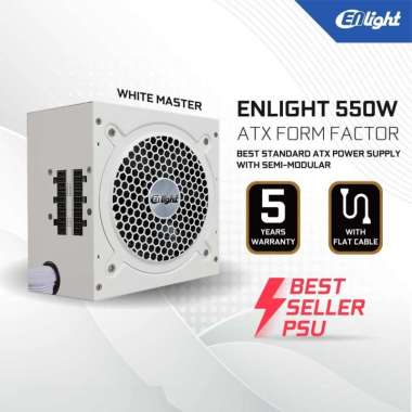 PSU Enlight 550W White Master 80+ Bronze Modular - Power Supply 550W