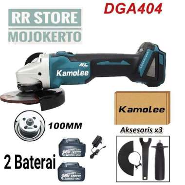 GERINDA KAMOLEE CORDLESS 21V 6Ah / 18V 5Ah 2 Batre 18v 5AH