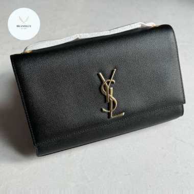 Yves Saint Laurent medium kate bag in black ghw - 100% Authentic