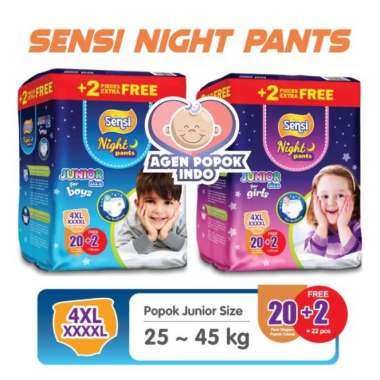 SENSI NIGHT PANTS GIRL BOY XXXXL20 XXXXL 20 (4XL) / POPOK CELANA ANAK Girls