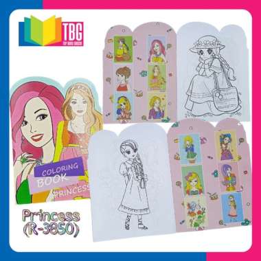 1 PCS BUKU MEWARNAI JUMBO POND INTERFANCY/ BUKU EDUKASI ANAK/ BUKU BERGAMBAR PRINCESS R-3850