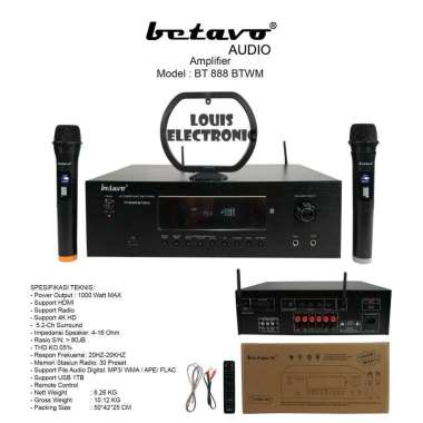 Amplifier Karaoke BETAVO BT 888 BTWM ORIGINAL