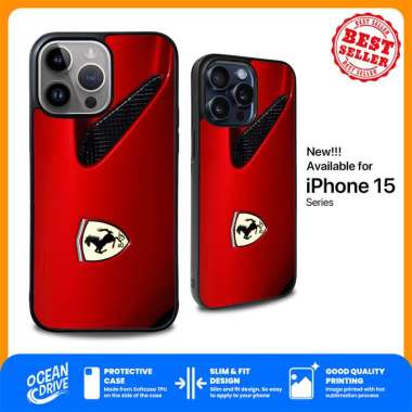 Case Casing iPhone 15 14 13 12 11 Pro Max Plus Mini XS XR X SE - Ferrari Emblem YL0326 IPHONE XR