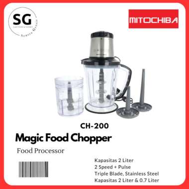 Mitochiba Blender Chopper CH-200 / Penggiling Daging CH200 Blender Chopper Food Processor