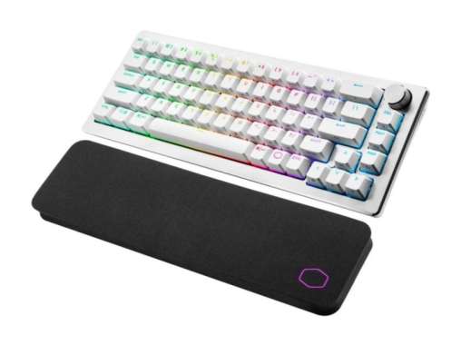 Cooler Master CK721 / CK-721 65% RGB Hybrid Mechanical Gaming Keyboard, varian Brown Switch PUTIH