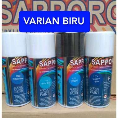 pilok pilox cat semprot Sapporo saporo 150ml varian biru muda biru tua biru langit biru 150ml 7004 B