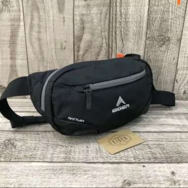 Tas Pinggang Eiger Rattler waistbag nos Tas Selempang Pria original Hitam