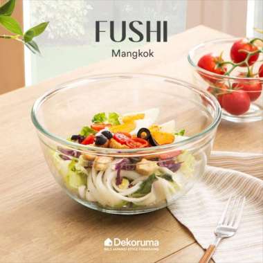 Dekoruma FUSHI Mangkok - Bowl dari Kaca 2 L