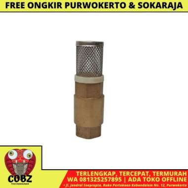 1/2 IN / ONDA Foot Klep Valve Saringan Pipa Pompa Torrent Kuningan