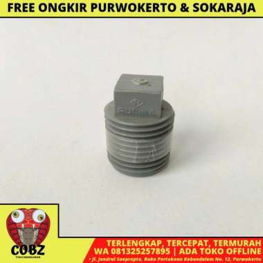 1/2 INCH / RUCIKA PLUG DOP DRAT LUAR TUTUP PENUTUP SAMBUNGAN PIPA