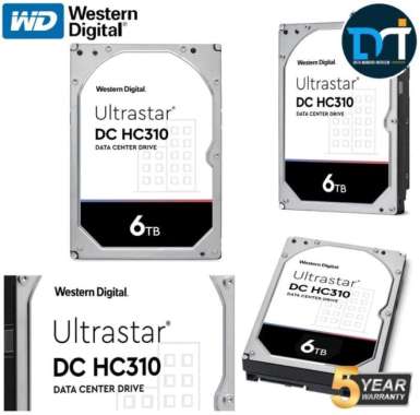 Diskon Wd Ultrastar Dc Hc310 4Tb I 6Tb Hgst - Data Center Hdd Server 3.5" Inc Baru 6TB