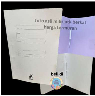 Map folder kertas stopmap Biola 5001 Snel hecter warna Putih Ungu UNGU
