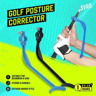 SVRG. Golf Posture Corrector - Alat Latihan Ayun Golf - Golf Swing Training Black