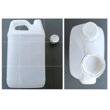 Jerigen Baru 5 Liter Komplit Tutup Plug + Segel Jerigen