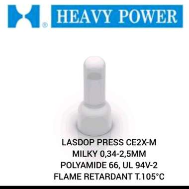 Lasdop Press CE2X 0.34 x 2.5mm Penutup Sambungan Kabel Lasdop Jepit