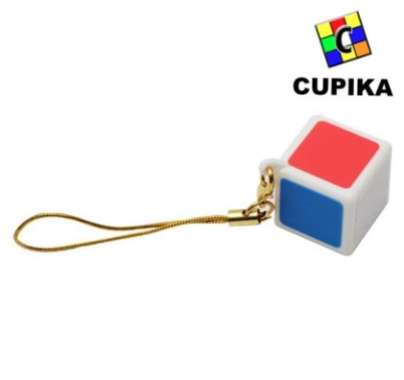 Rubik Z-Cube 1x1x1 WhiteBASE 1x1 Gantungan kunci tali