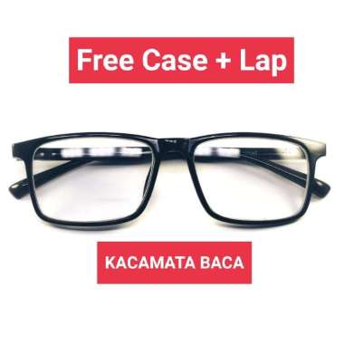 Kacamata Baca Autofokus Model Kotak Besar Frame Ringan Kuat Elastis Pria Wanita +.100