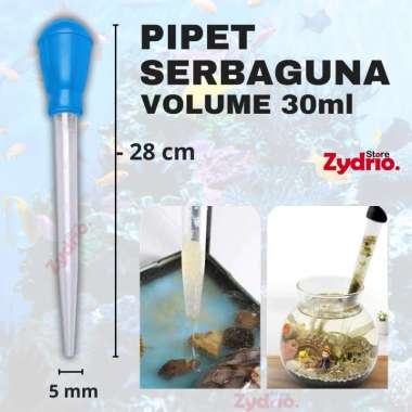Pipet Plastik Besar 30ml 30cm / Pipet Aquarium Aquascape Panjang 30cm