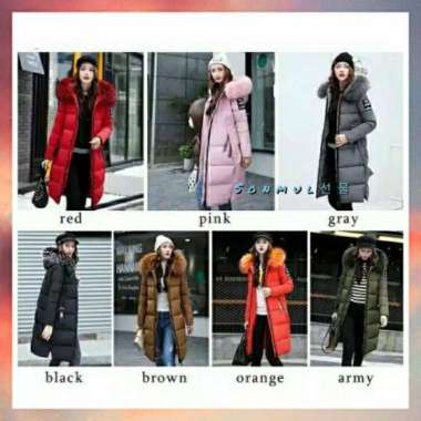 VERISH READY INDONESIA HOMME FEMME PADDING LONG COAT WINDPROOF WOMAN JAKET PANJANG WANITA MUSIM DING
