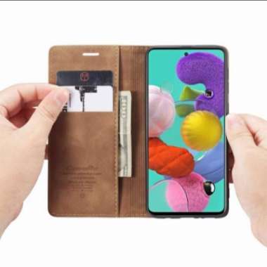 casing oppo f1s flip case dompet kulit original caseme cover wallet