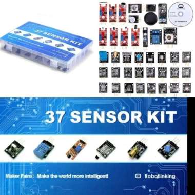 HIGH QUALITY SENSOR KIT 37 IN 1 BOX + CD TUTORIAL FOR ARDUINO