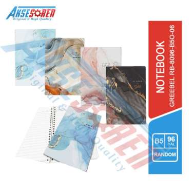 Aksesoren Buku Catatan Notebook Greebel Ukuran B5 / Binder Harian / Diary Book Motif / Agenda Planne