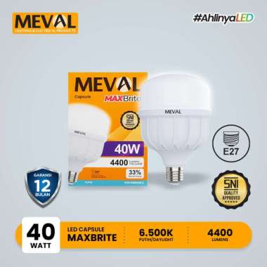 MEVAL Led Maxbrite Kapsul 40 Watt - Putih 6500K