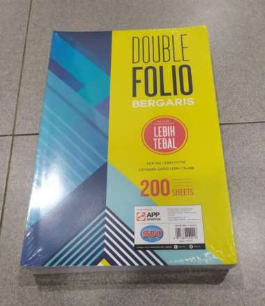 Kertas Double Folio / F4 Bergaris SIDU 200 Lembar 70 gsm