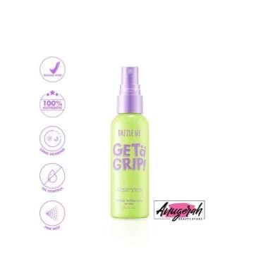 DAZZLE ME Get a Grip! Makeup Setting Spray Dewy Fix - Setting Spray Makeup Tahan Lama Flawless & Mel