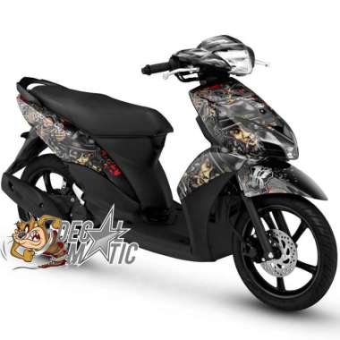 Decal Stiker Variasi Full Body Motor Yamaha Mio GT Mio J Jerinx Mio GT Hitam