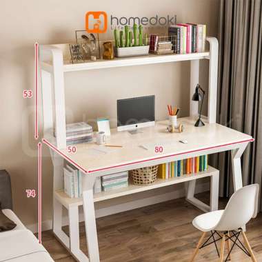Homedoki Meja Belajar / Meja komputer / Meja Kerja / Meja Belajar Minimalis Kayu / Meja Kerja Murah