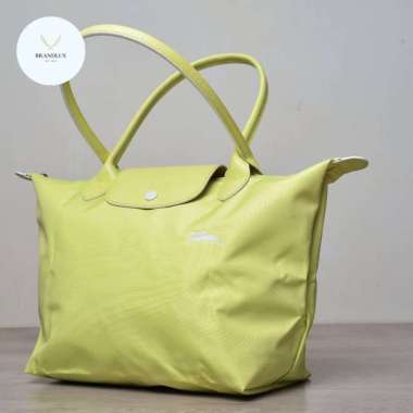 Longchamp Le Pliage Club Jaune Yellow SLH - 100% Authentic