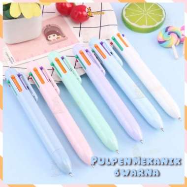 Pulpen Warna Warni Macaron Pink