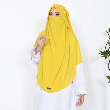 KHIMAR SYARI Longsleeve French Balqis Queen Mutiara Niqab / JILBAB SYARI / KHIMAR JUMBO Semua Ukuran